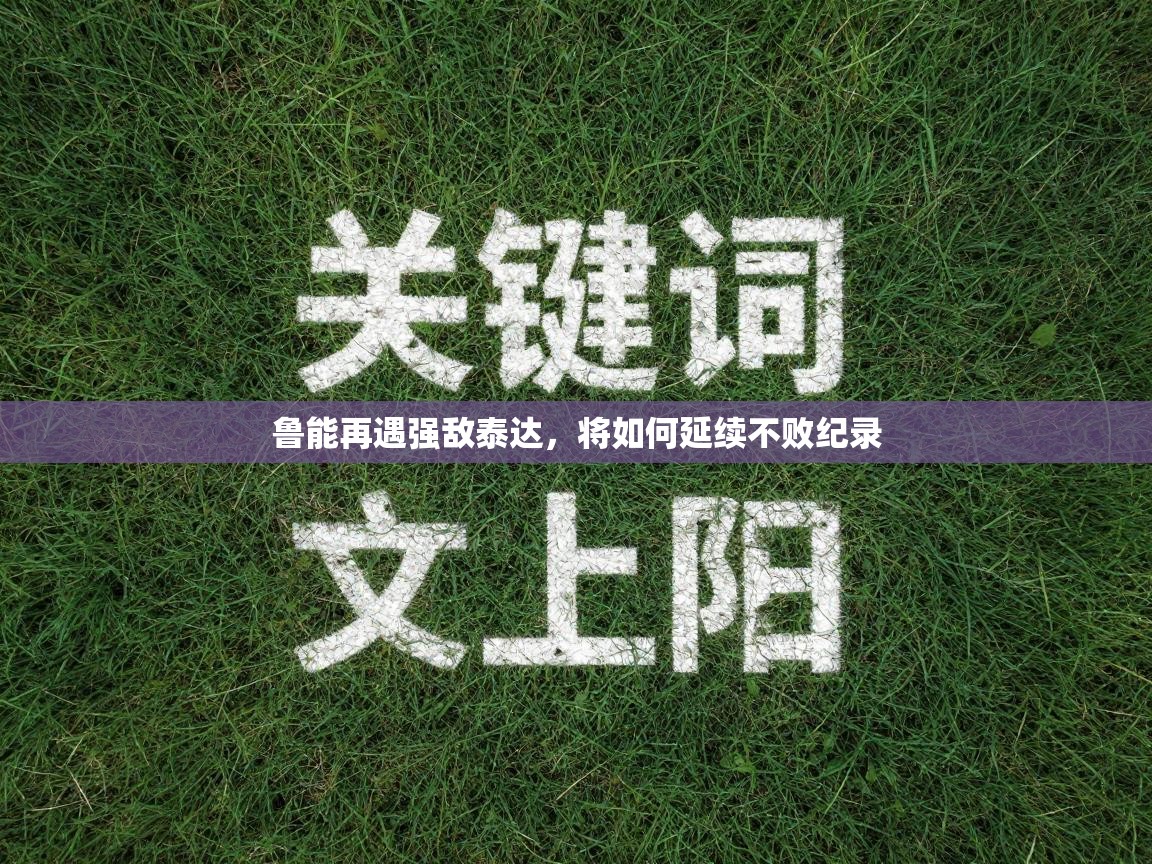 鲁能再遇强敌泰达，将如何延续不败纪录  第1张